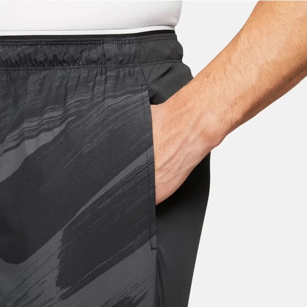 Nike Sport Clash Training Pants Cropped‎ Length Gym Black Gray Large